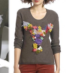 Anthropologie Dimensional Doe Sweater